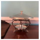 Silver-Plated Buffet Chafing Dish with Lid
