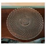 Fenton Hobnail Clear Glass Serving Plate