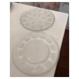 Clear Glass Deviled Egg Plates
