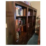 3 Wood Bookcases With Books Included