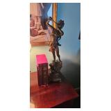 La Danse Bronze Statue with Two King James Bibles