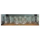 10 Clear Glass Tea Glasses