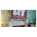 Porcelain Cherub Candelabras and Angel Decor Lot