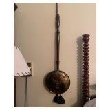 Brass Bed Warmer and 2 Embossed Brass Wall Plates