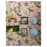 Wall Art Decor Group: Shell Molds, Prints, Framed