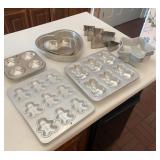 Aluminum Seasonal Cake and Muffin Pan Lot