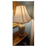 Porcelain Table Lamp With Decorative Shade