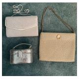 Three Mesh Evening Bags, Varied Styles