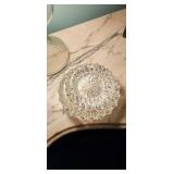 Pressed Glass Candy Dish with Lid