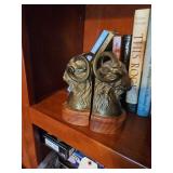 Brass Ram Head Bookends, Made in India