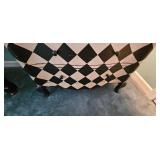 Black and White Harlequin Three-Drawer Chest