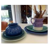 Various Dinnerware Plates and Pitcher