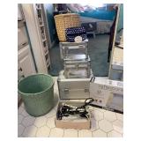 Storage Baskets, Clear Cases, Conair Mirror Lot