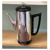 Electric Coffee Percolator With Glass Knob
