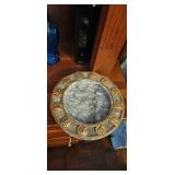 Marble Zodiac Ashtray with Gilt Medallions