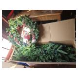 7.5 Ft Charleston Pine Tree and Wreath Set