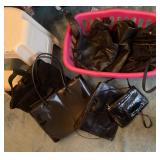 Black Purses and Handbags Assorted Styles
