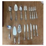 Oneida Flatware, 4 Vietnam Serving, 4 USA Forks