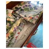 2 Drawers Assorted Table Linens and Sets