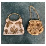 Beaded Evening Bags with Floral Motifs