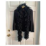 Pleats Collection L Blazer & Boa Set