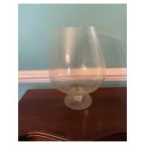 Large Clear Glass Brandy Snifter Vase