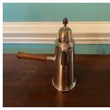 Silver Plate Chocolate Pot with Wood Handle