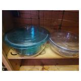 Two Plastic Mixing Bowls with Lids