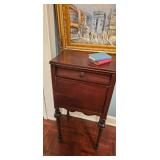 Wooden Side Table With Single Drawer