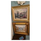 Thomas Kinkade Framed Print and Cityscape Art