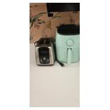 GE 2-Slice Toaster And Mint Air Fryer
