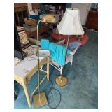 Floor Lamps, Monogram Tray, Book