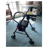 Folding Rollator Walker With Seat and Brakes