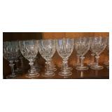 18 Cut Crystal Wine Glasses