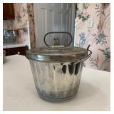 Vintage Metal Ice Cream Maker Mold With Lid
