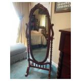 Davis Cabinet Co. Cherry Cheval Mirror