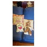 Four Needlepoint Throw Pillows
