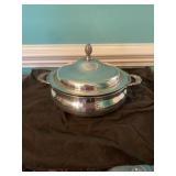 Silver Plated Covered Serving Dish With Insert