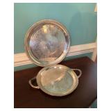 Sheridan And Ells Silverplate Serving Trays