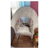 Wicker chair/ damaged