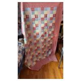 Hand stitched quilt twin