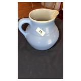 Blue pottery picher