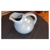 Blue pitcher