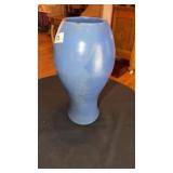 Blue pottery vase