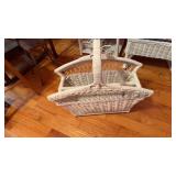 Wicker magazine rack