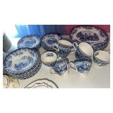 8 pl setting Johnson Bros. Coaching Scene