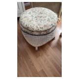 Wicker ottoman