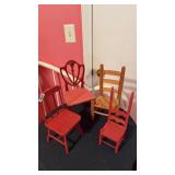 4 doll chairs