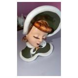 Lefton Ginger head vase