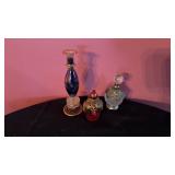 Ornate perfume bottles